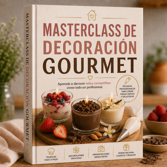 Decoración y Masterclass para tus Velas Gourmet